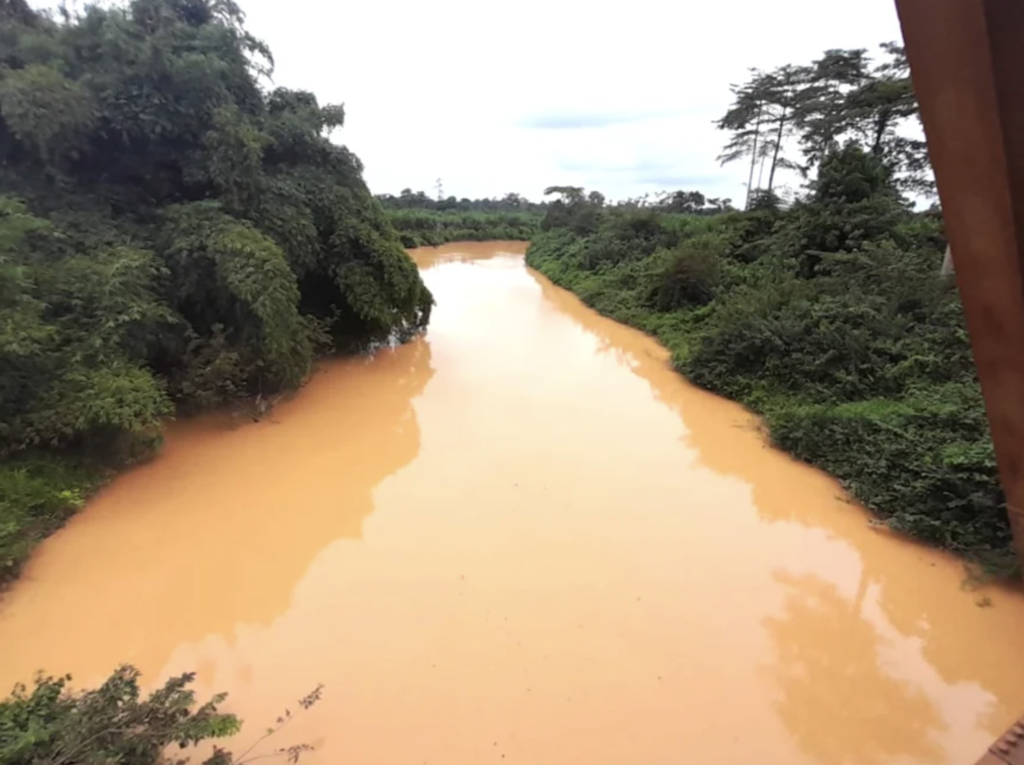 State of a river in Ghana