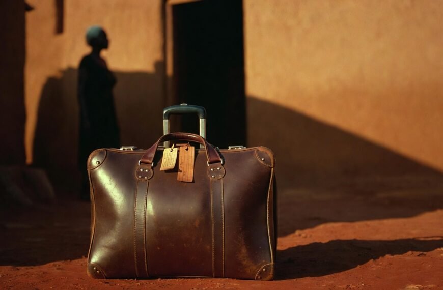 Ghana diaspora satire Abusuapanin suitcase compound house