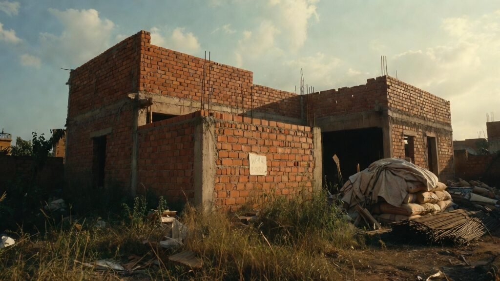 Ghana unfinished family house remittances diaspora