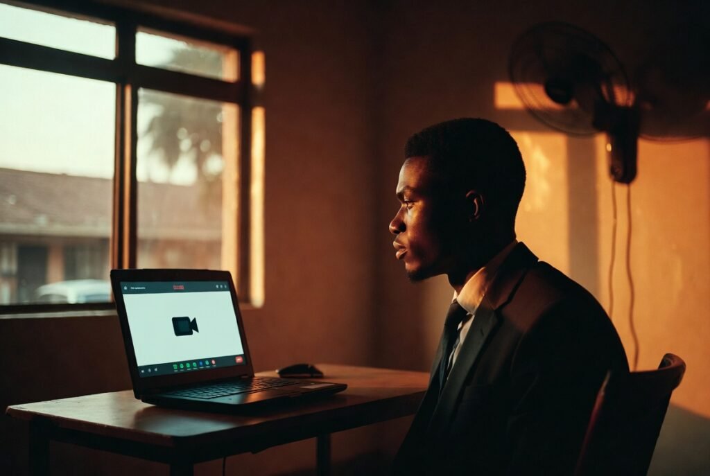 ghana technology satire AI hiring algorithm interview Ghanaian graduate