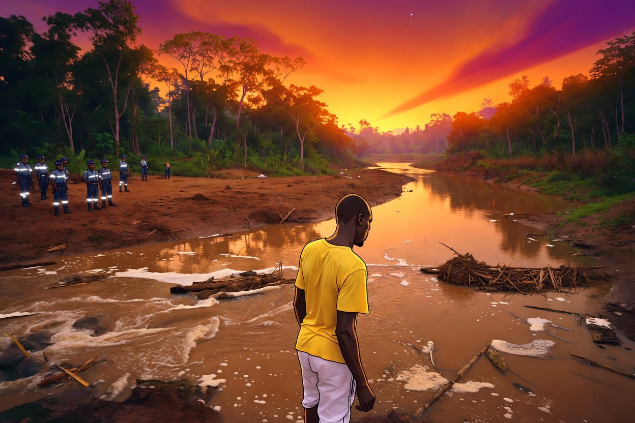 church of pentecost elder galamsey foreman arrested kume river ashanti ghana satire